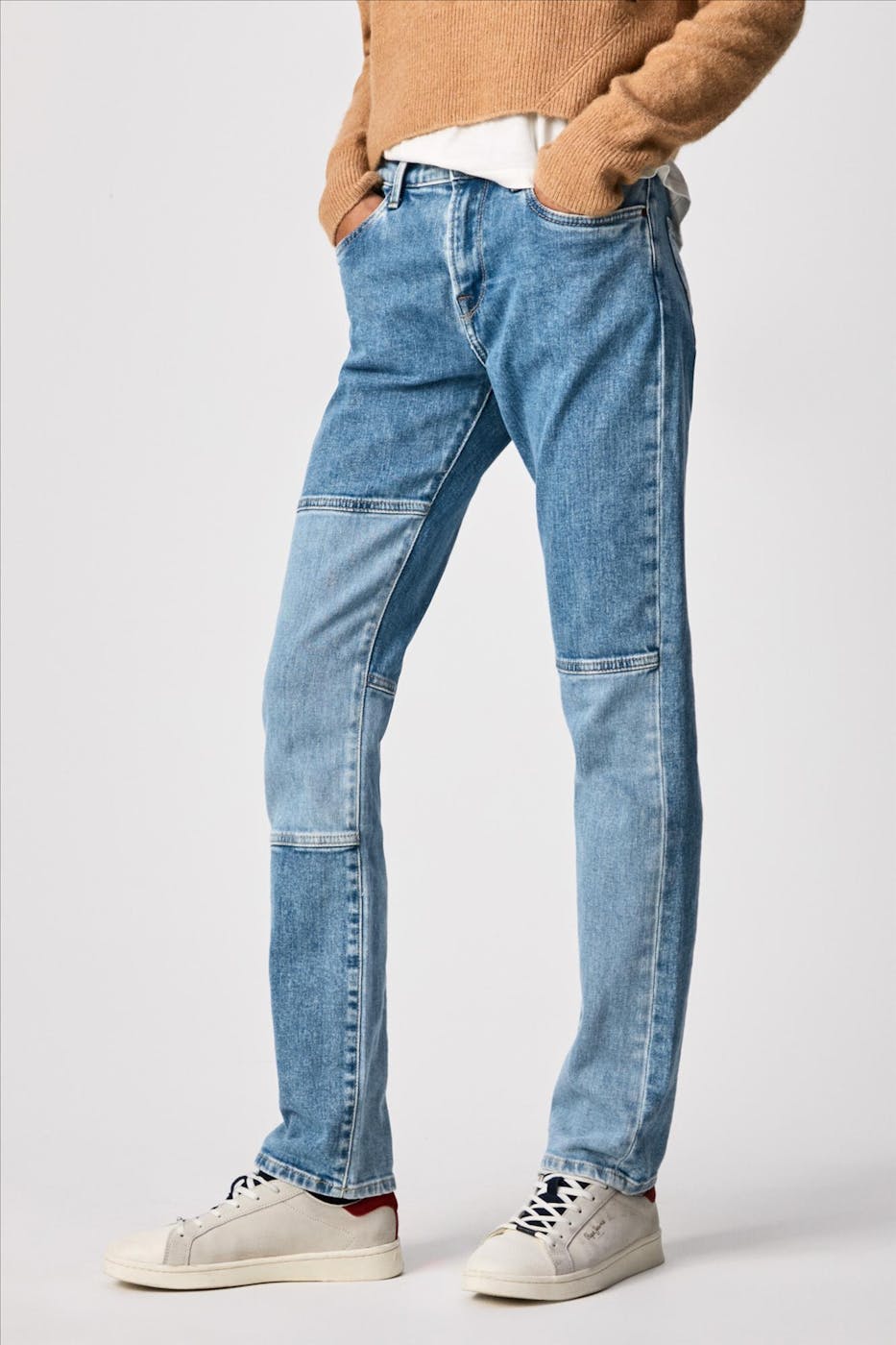 Pepe Jeans London - Lichtblauwe Grace Two Tone jeans
