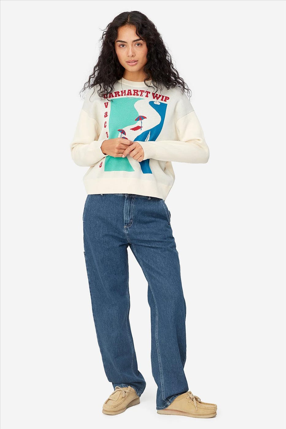 Carhartt WIP - Donkerblauwe Pierce Straight jeans