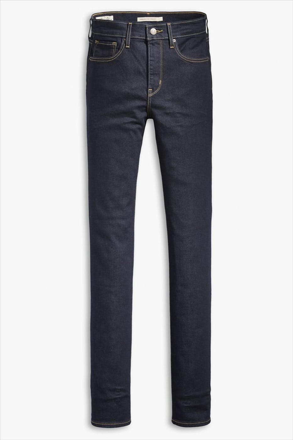 Levi's - Donkerblauwe 724 High Rise slim straight jeans