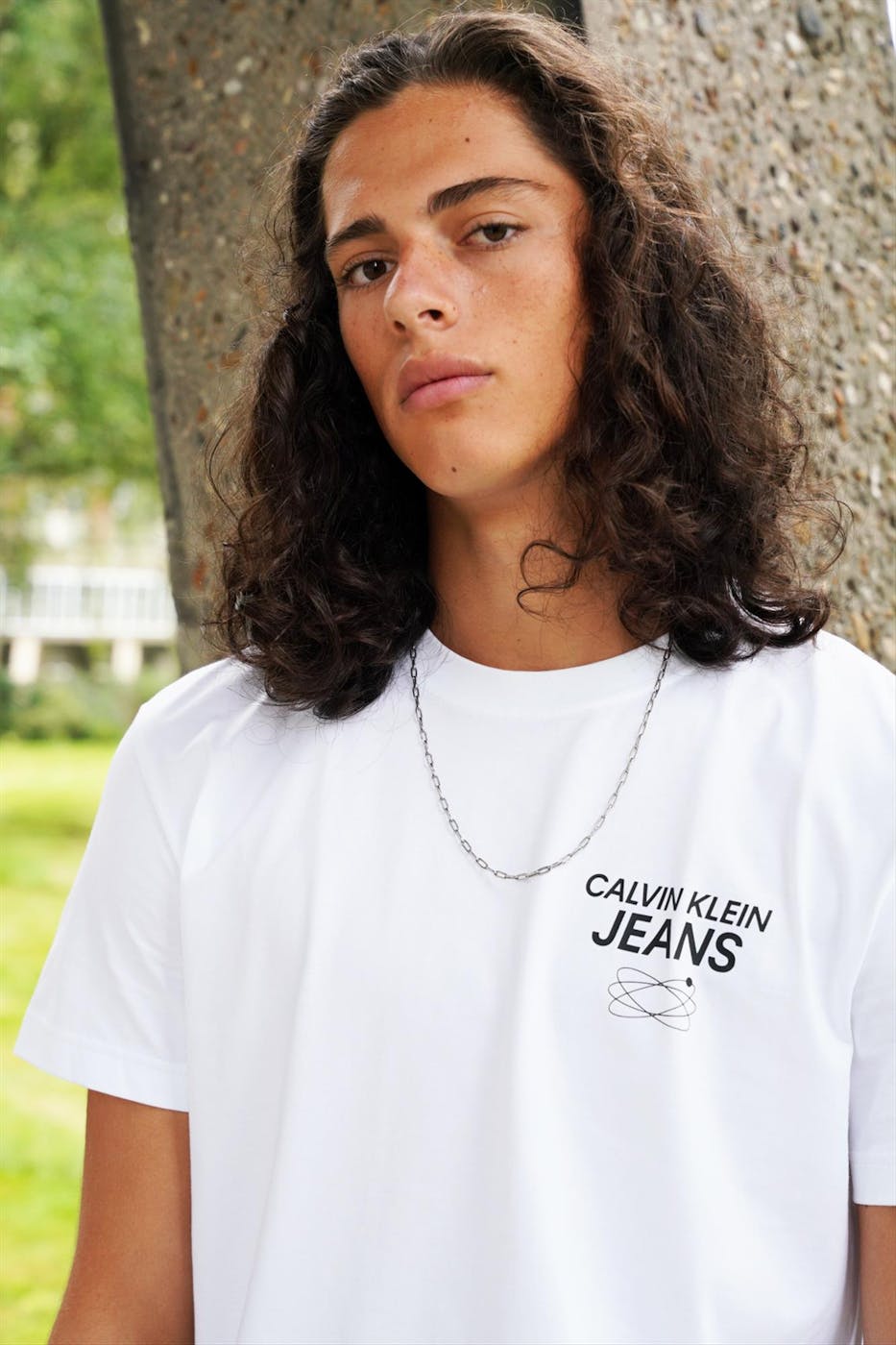 Calvin Klein Jeans - Witte Planet T-shirt