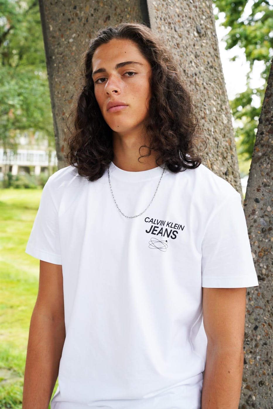 Calvin Klein Jeans - Witte Planet T-shirt