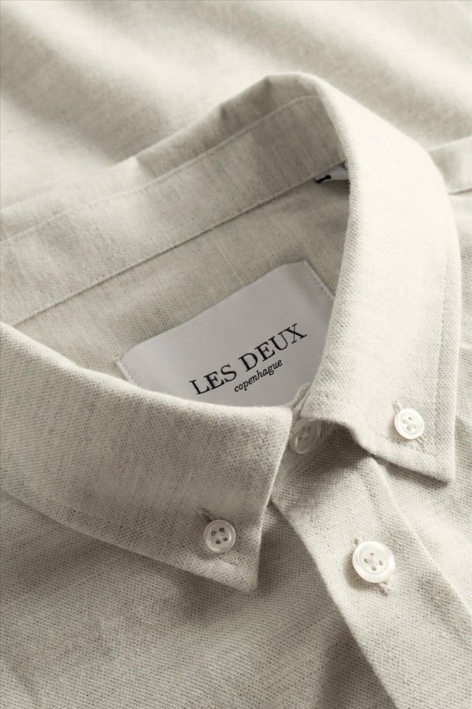 LES DEUX - Ecru Desert Regular hemd