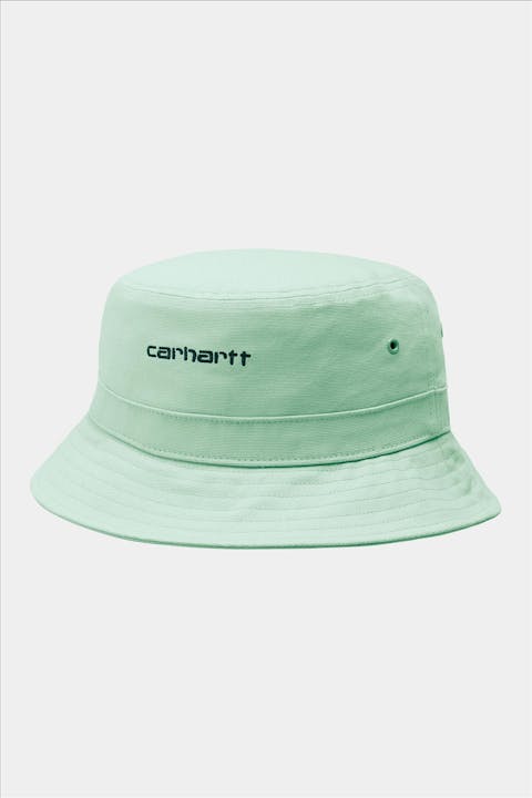 Carhartt WIP - Lichtgroene Script bucket hat