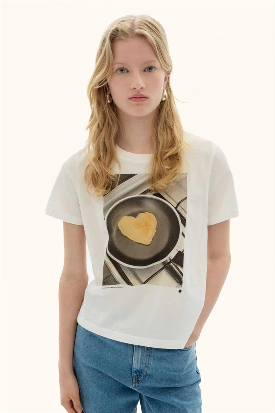 Thinking Mu - Witte Pancake Ida T-shirt