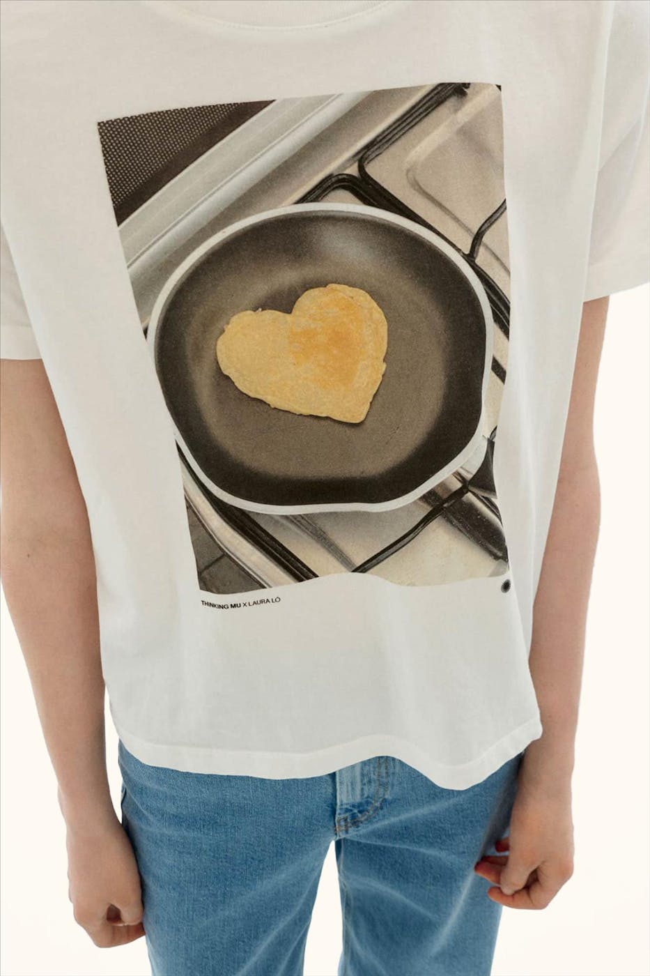 Thinking Mu - Witte Pancake Ida T-shirt