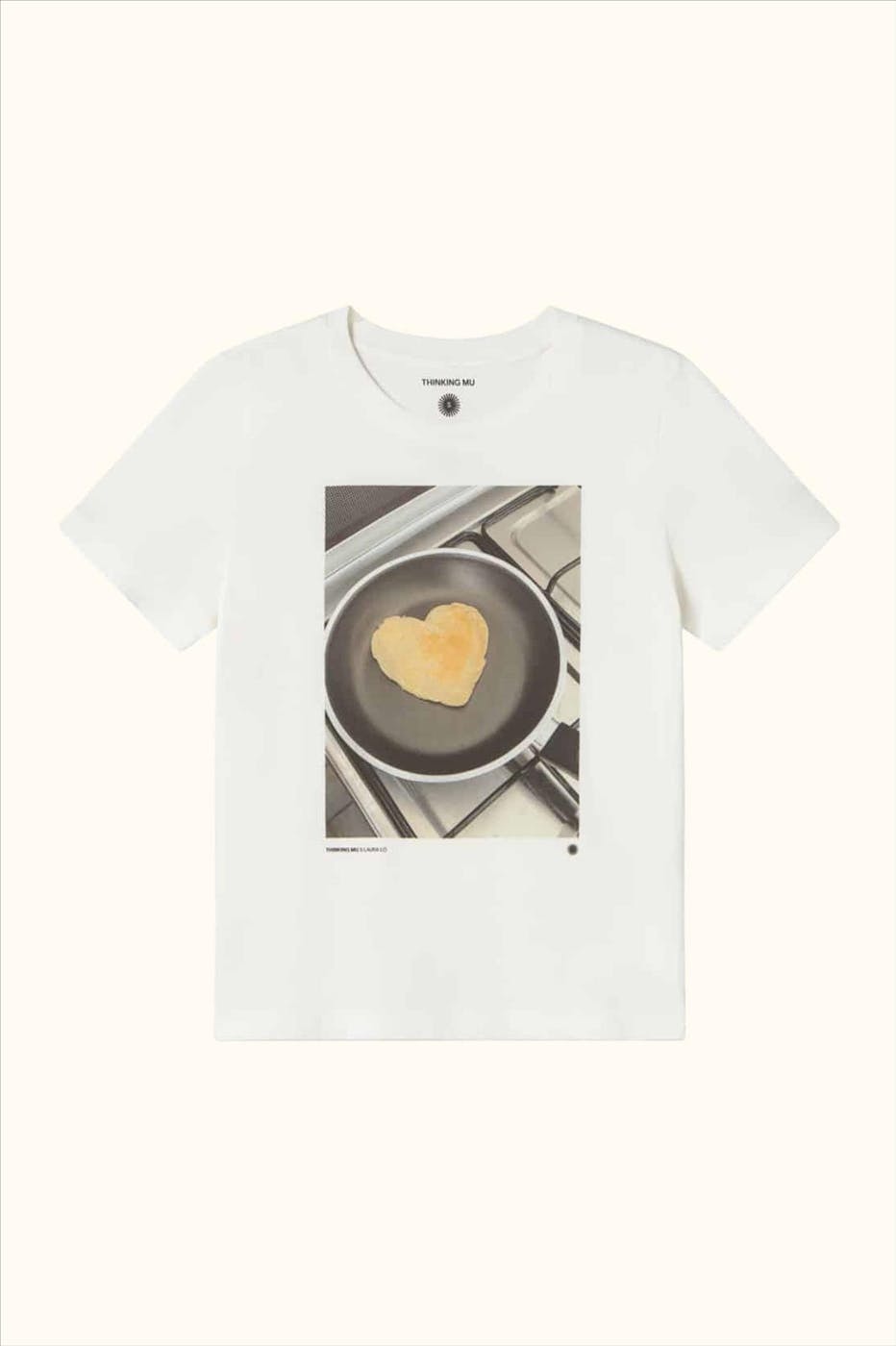 Thinking Mu - Witte Pancake Ida T-shirt
