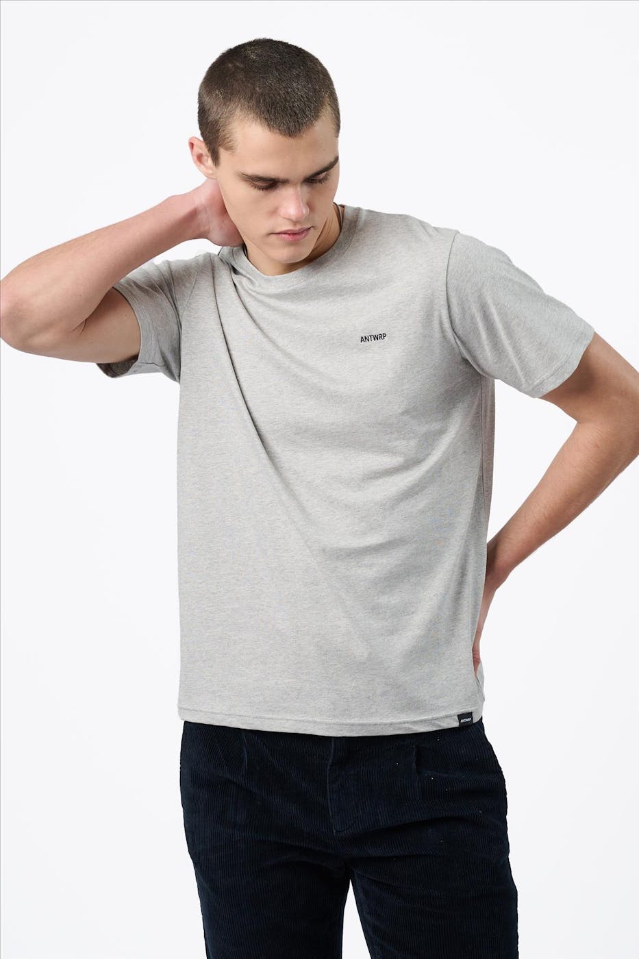 Antwrp - Grijze Doggy Backprint T-shirt