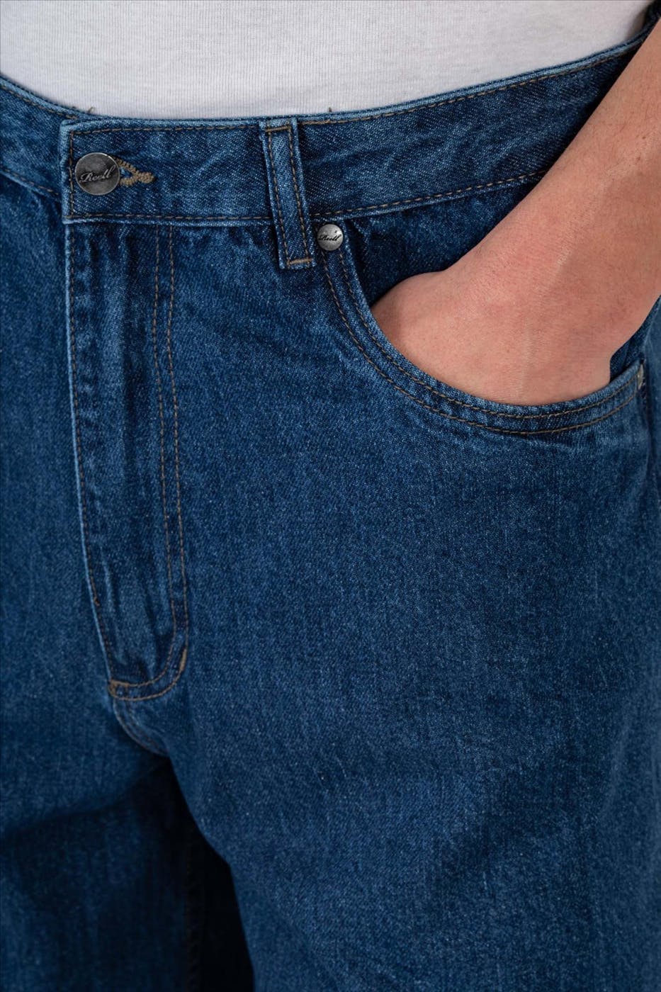 Reell - Donkerblauwe Baggy Tapered jeans
