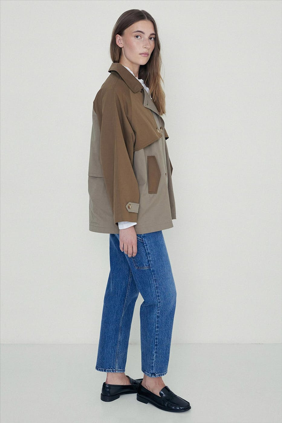 YERSE - Kaki Two-Tone jas