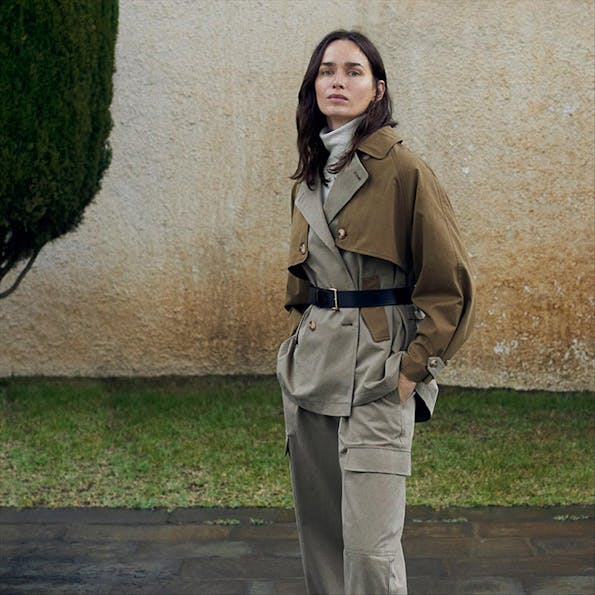 YERSE - Kaki Two-Tone jas