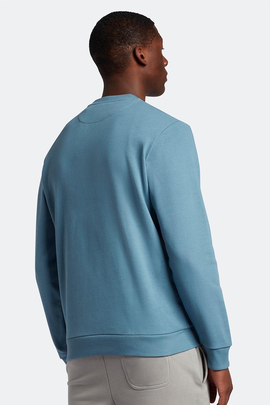 Lyle & Scott - Blauwe Skipton Crew Neck sweater