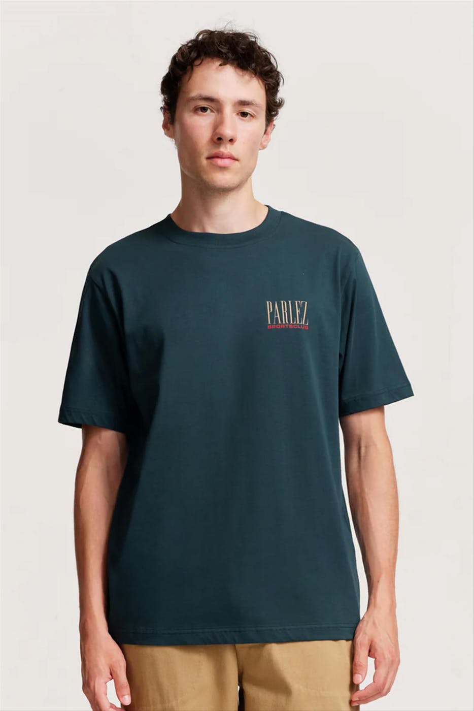 PARLEZ - Petrolgroene Auriga T-shirt