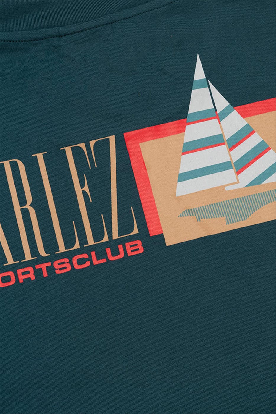 PARLEZ - Petrolgroene Auriga T-shirt