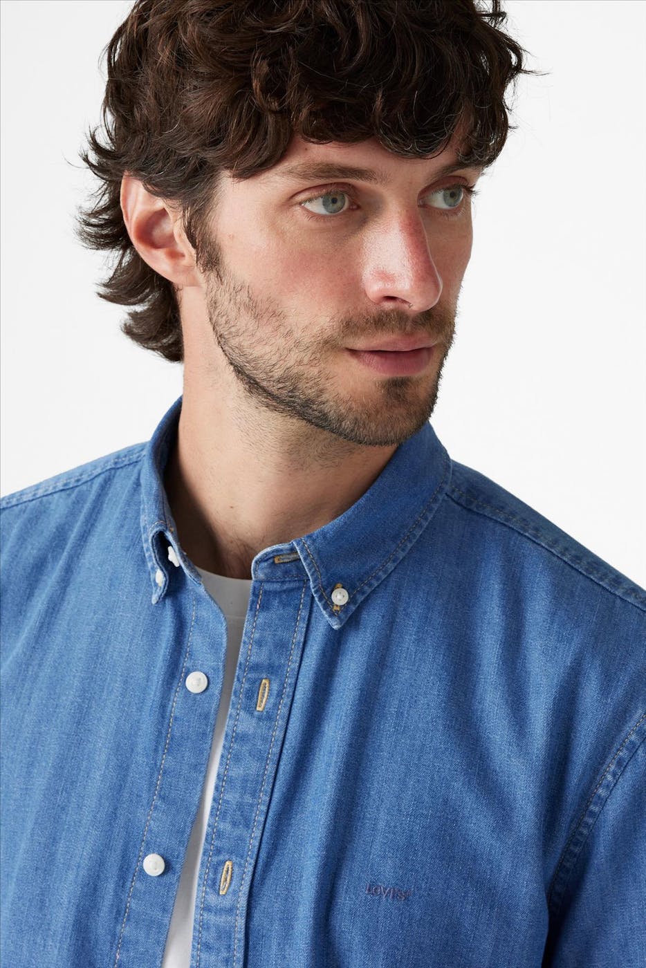Levi's - Blauw Authentic jeanshemd