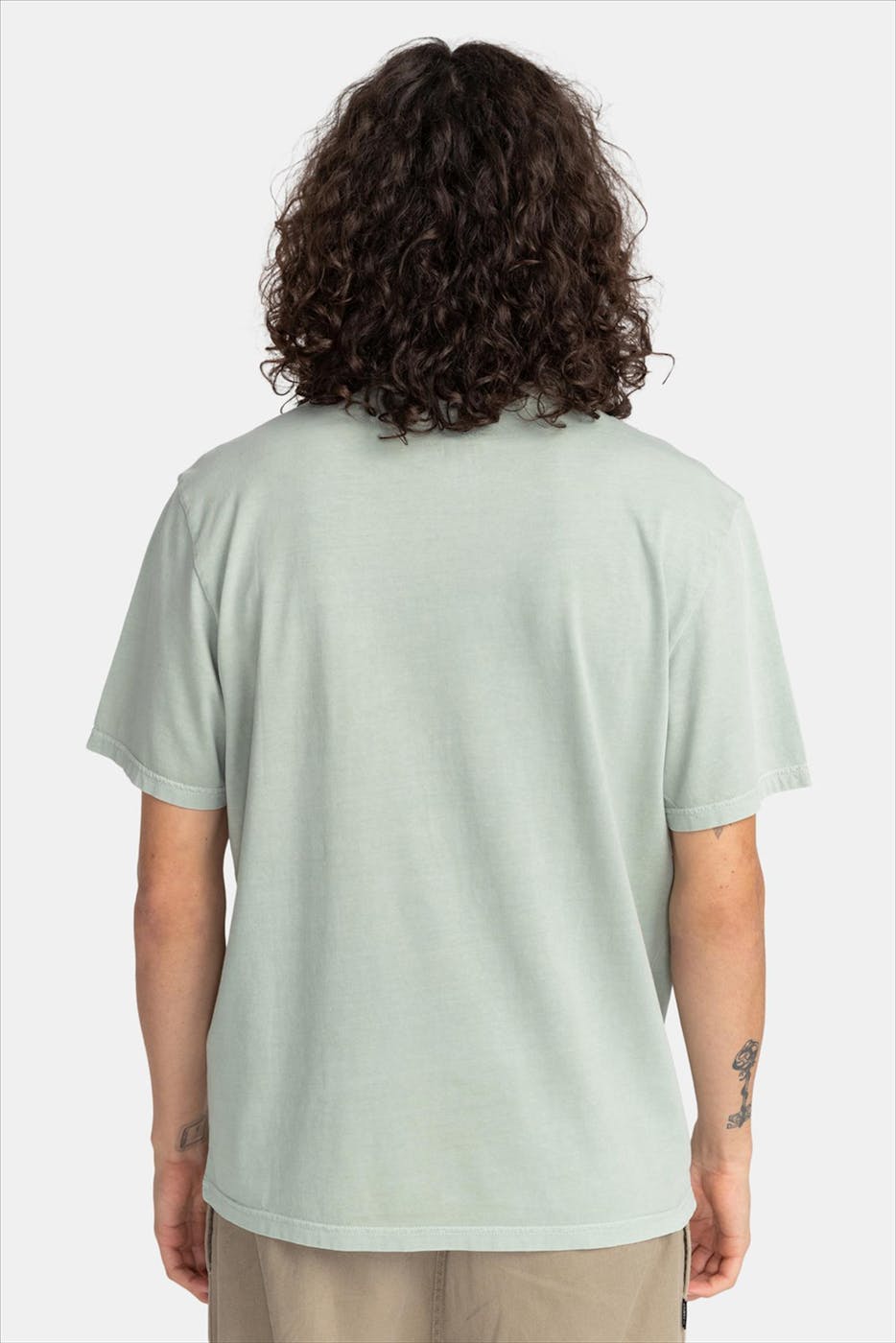 Element - Lichtgroene Basic Pocket T-shirt