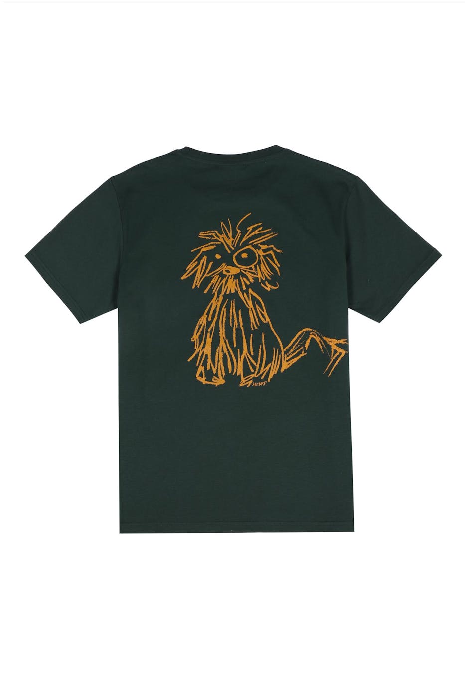 Antwrp - Donkergroene Doggy Backprint T-shirt