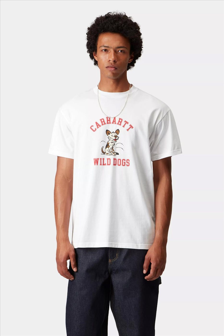 Carhartt WIP - Witte Wild Dog T-shirt