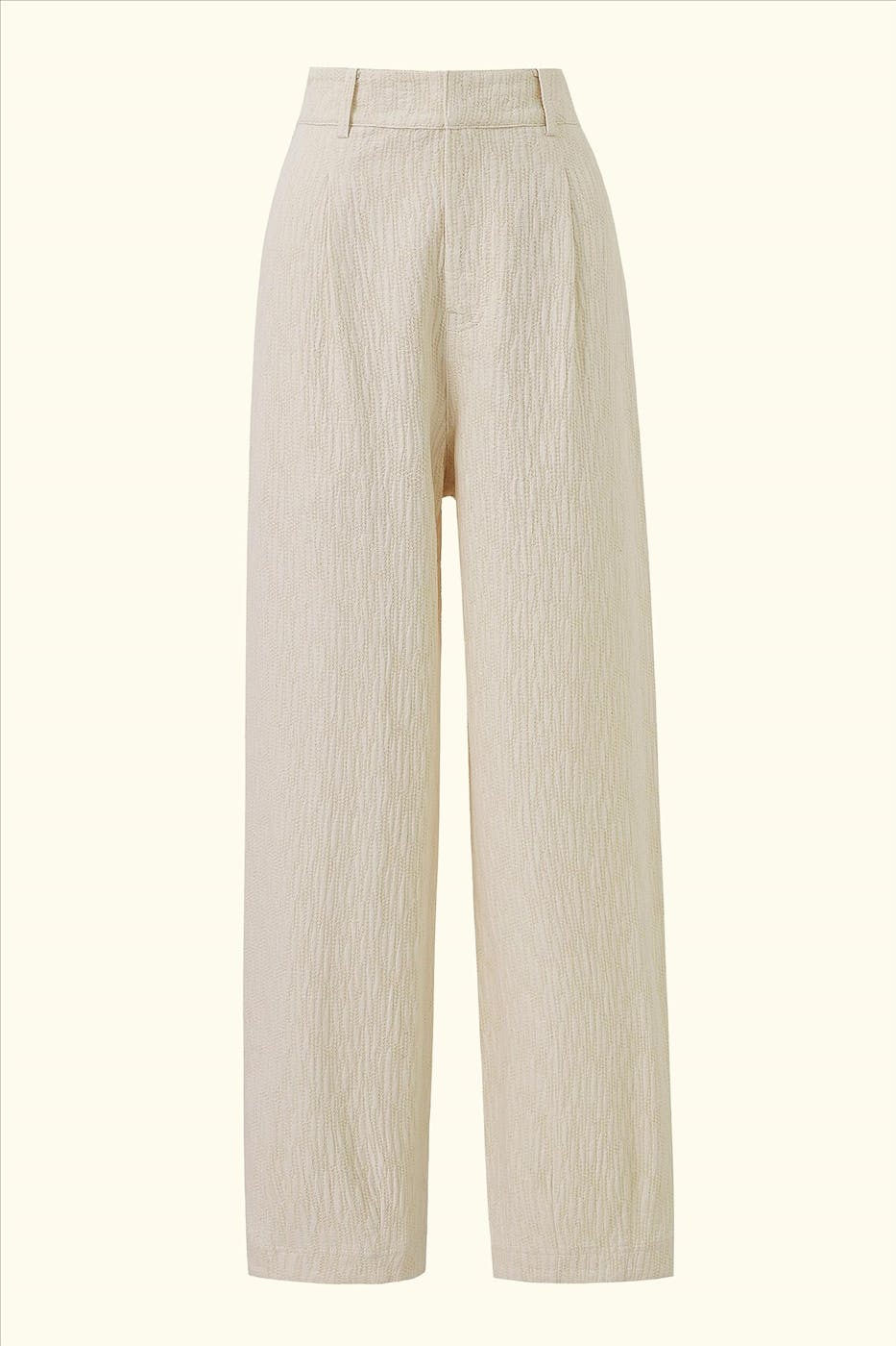 FRNCH - Ecru Pepita broek