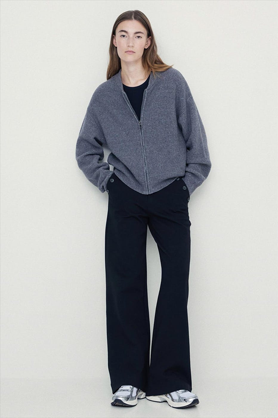 YERSE - Grijze Nina cardigan