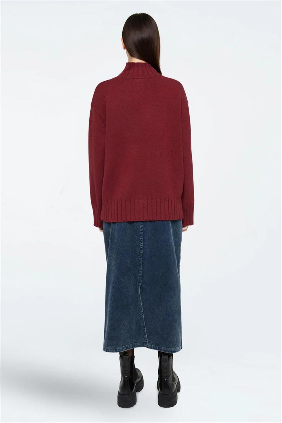 Minimum - Blauwe Siara midi rok