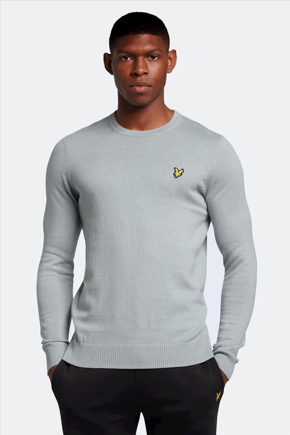 Lyle & Scott - Lichtblauwe Merino Crew Jumper trui