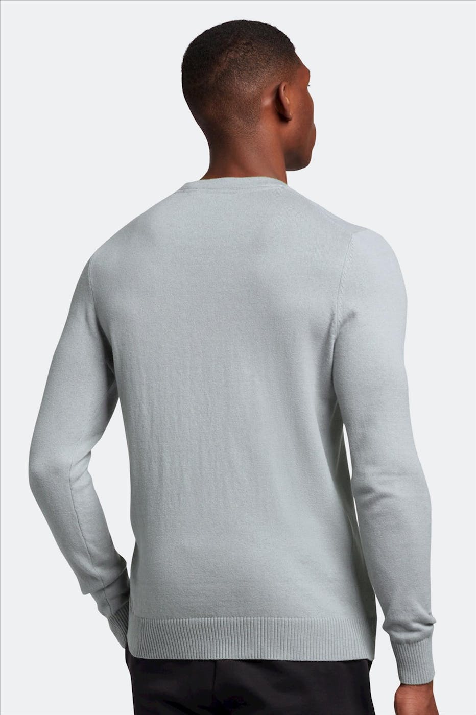 Lyle & Scott - Lichtblauwe Merino Crew Jumper trui