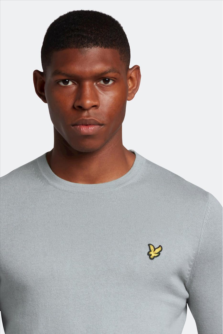 Lyle & Scott - Lichtblauwe Merino Crew Jumper trui