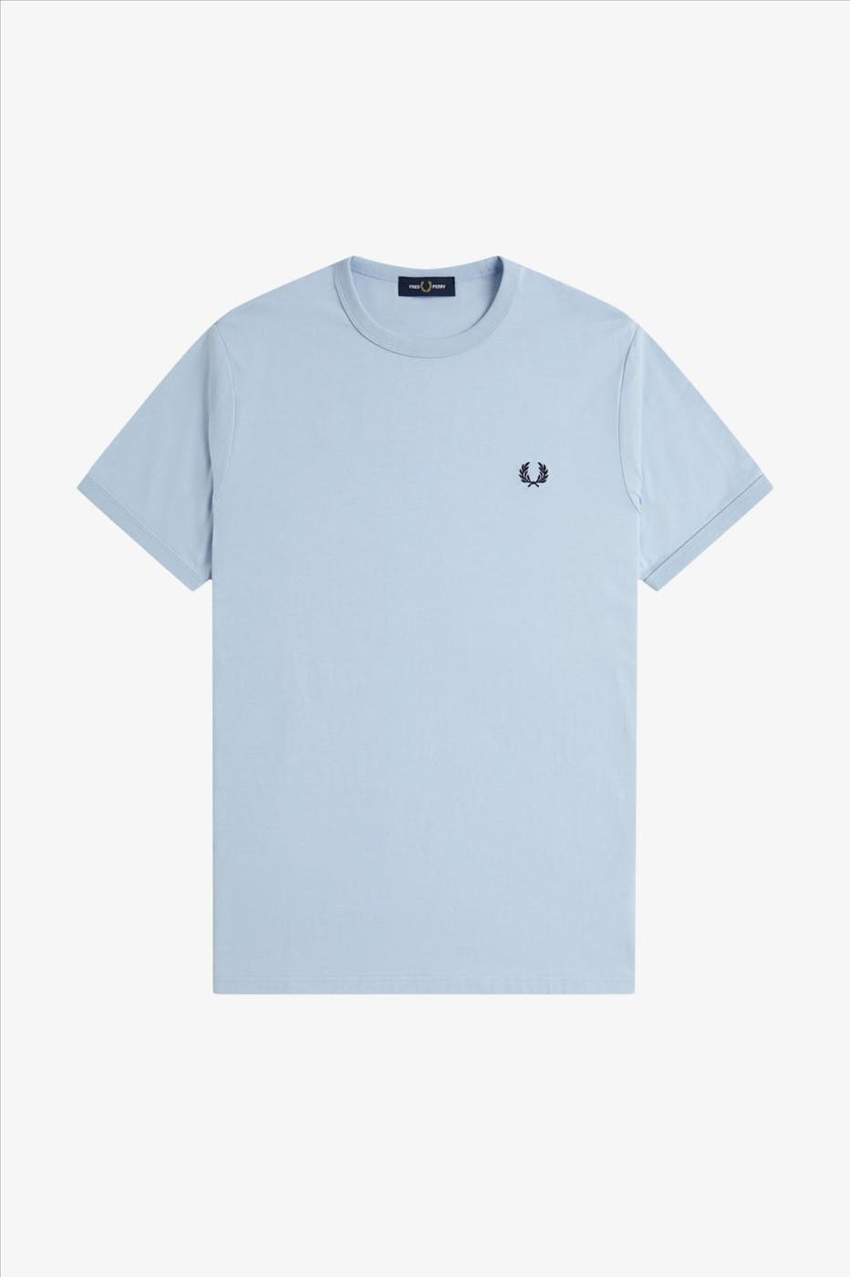 Fred Perry - Lichtblauwe Ringer T-shirt