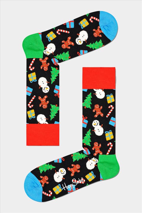 Happy Socks - Zwarte-multicolour Bring It On sokken, maat: 41-46