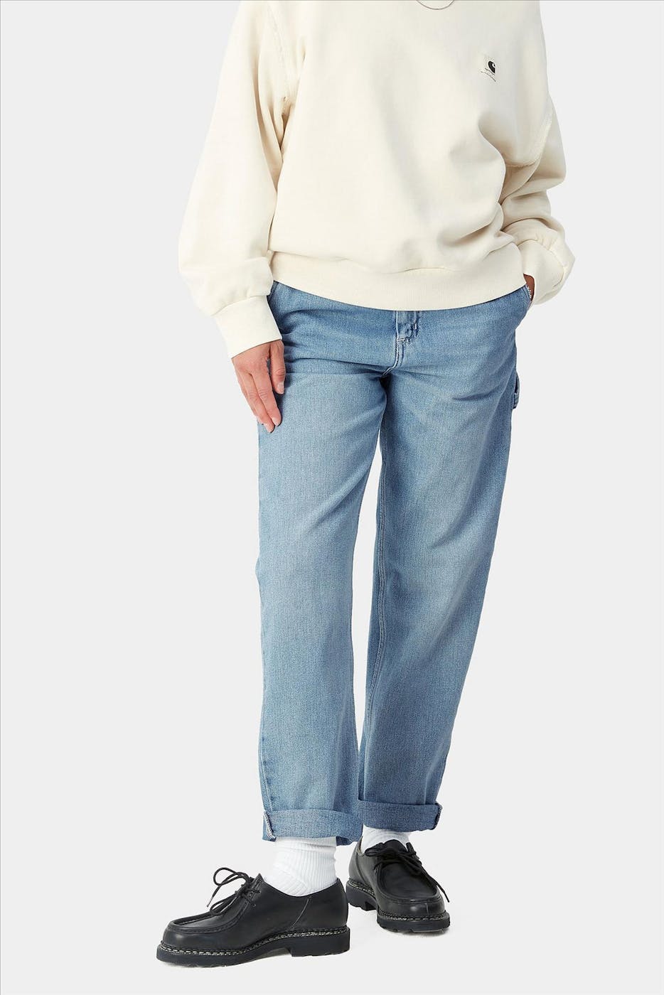 Carhartt WIP - Lichtblauwe Pierce boyfriend work jeans
