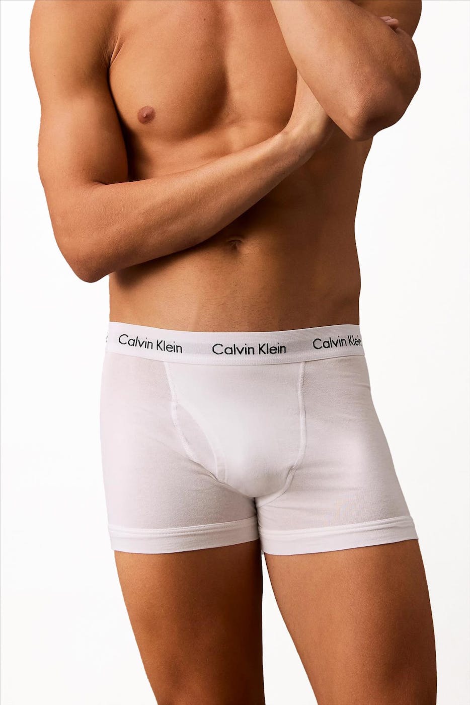 Calvin Klein Underwear - Witte 3-pack Cotton trunk boxershorts