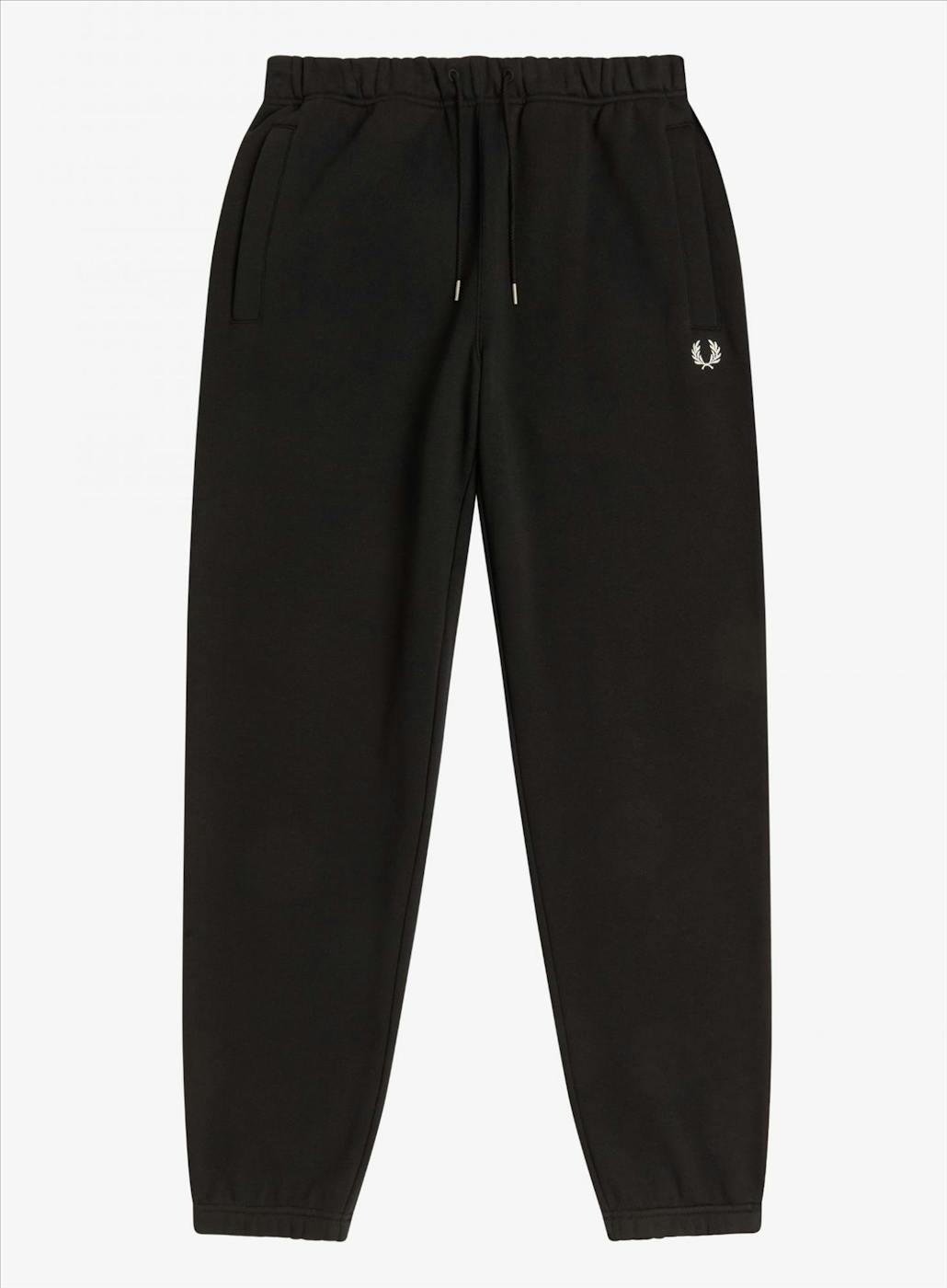 Fred Perry - Zwart-witte Loopsack sweatpants