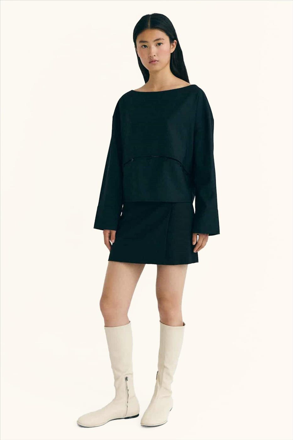 Thinking Mu - Zwarte Marion blouse