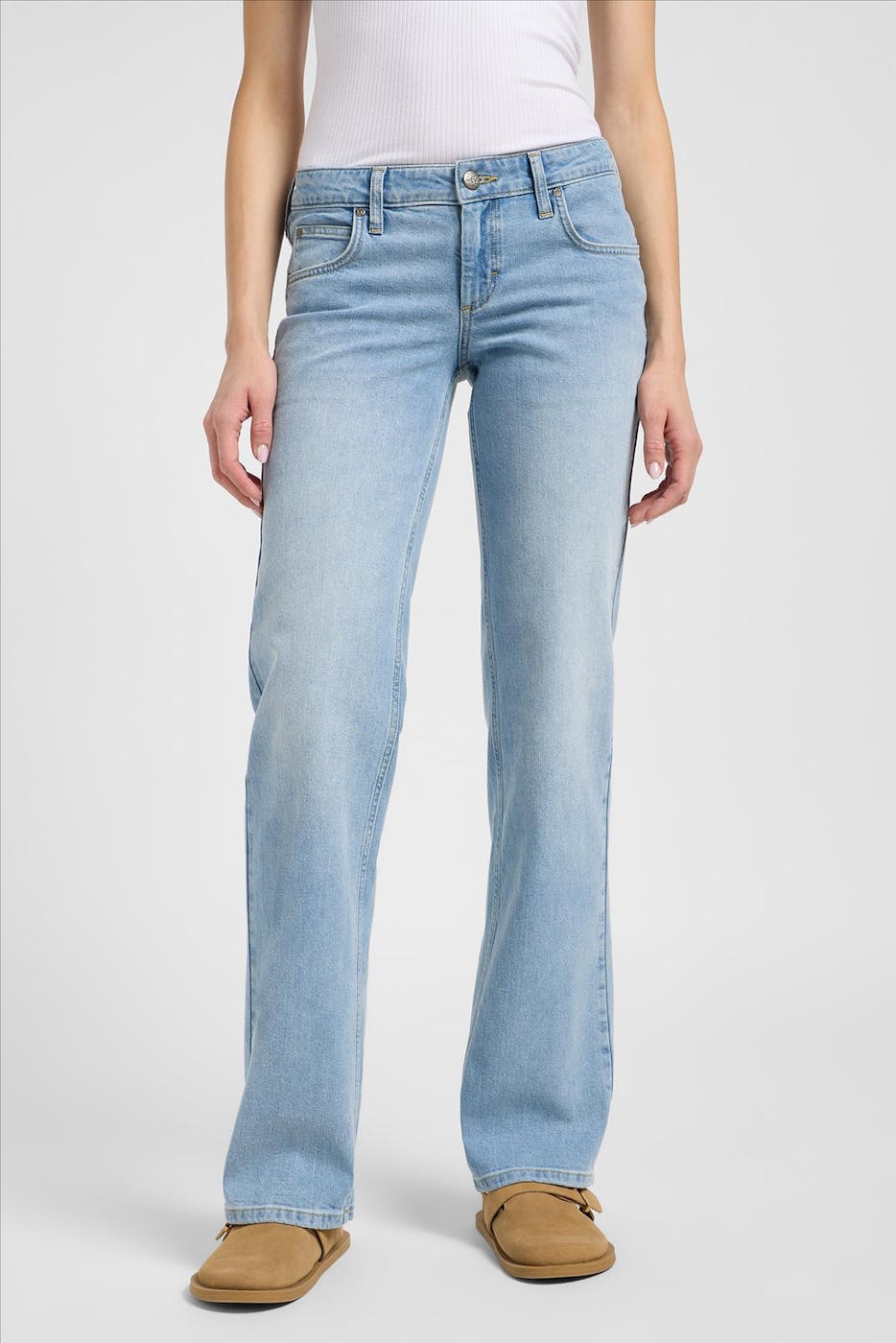 Lee - Lichtblauwe Zoe Straight jeans