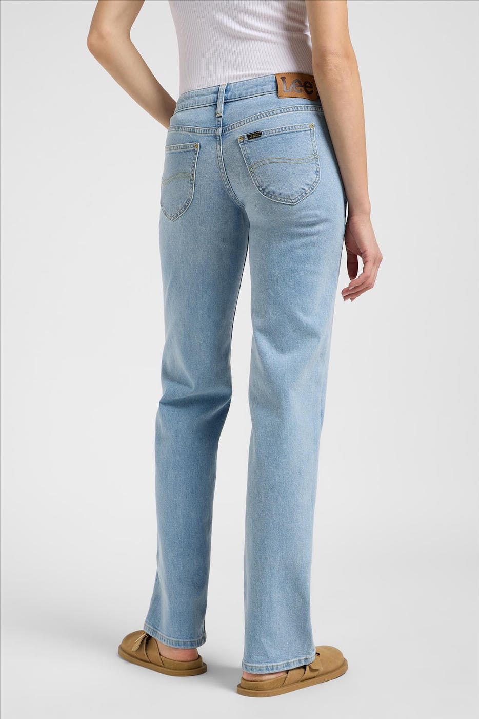 Lee - Lichtblauwe Zoe Straight jeans