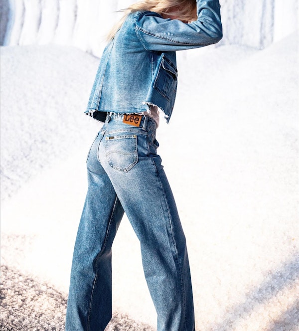 Lee - Middenblauwe Rider Loose jeans