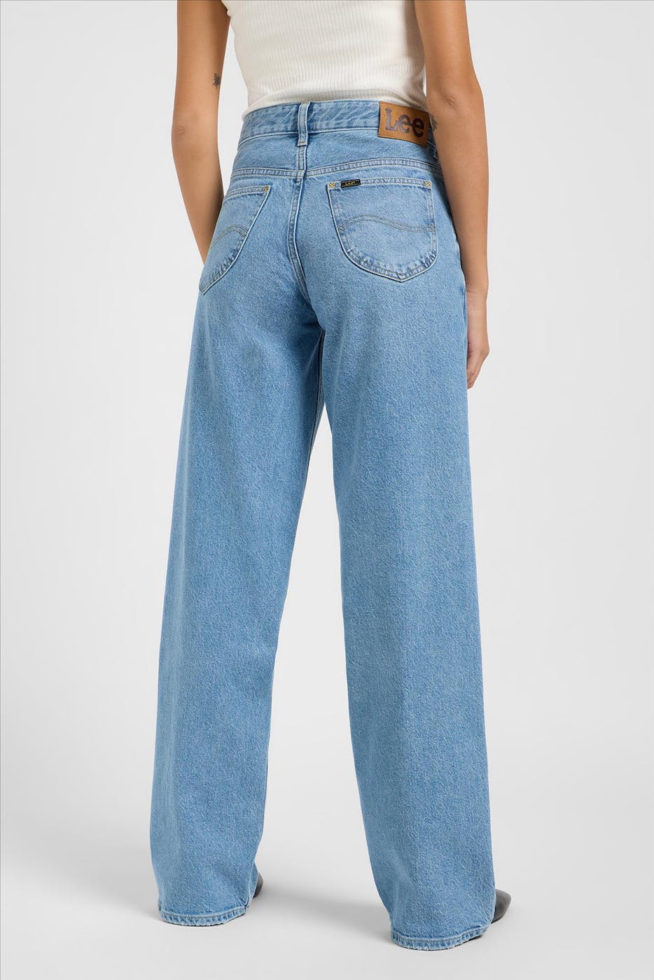 Lee - Middenblauwe Rider Loose jeans