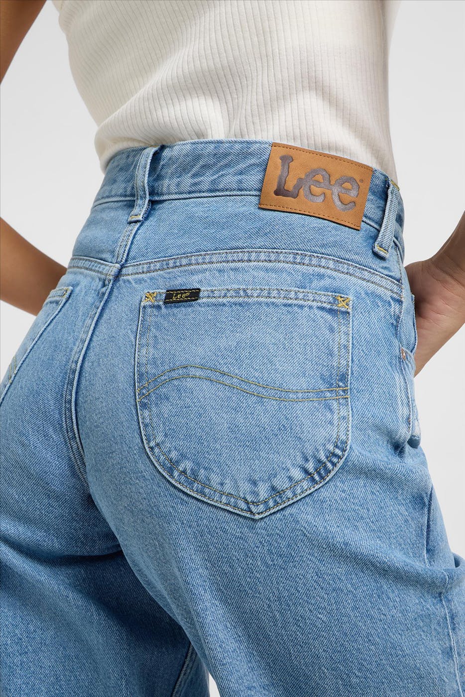 Lee - Middenblauwe Rider Loose jeans
