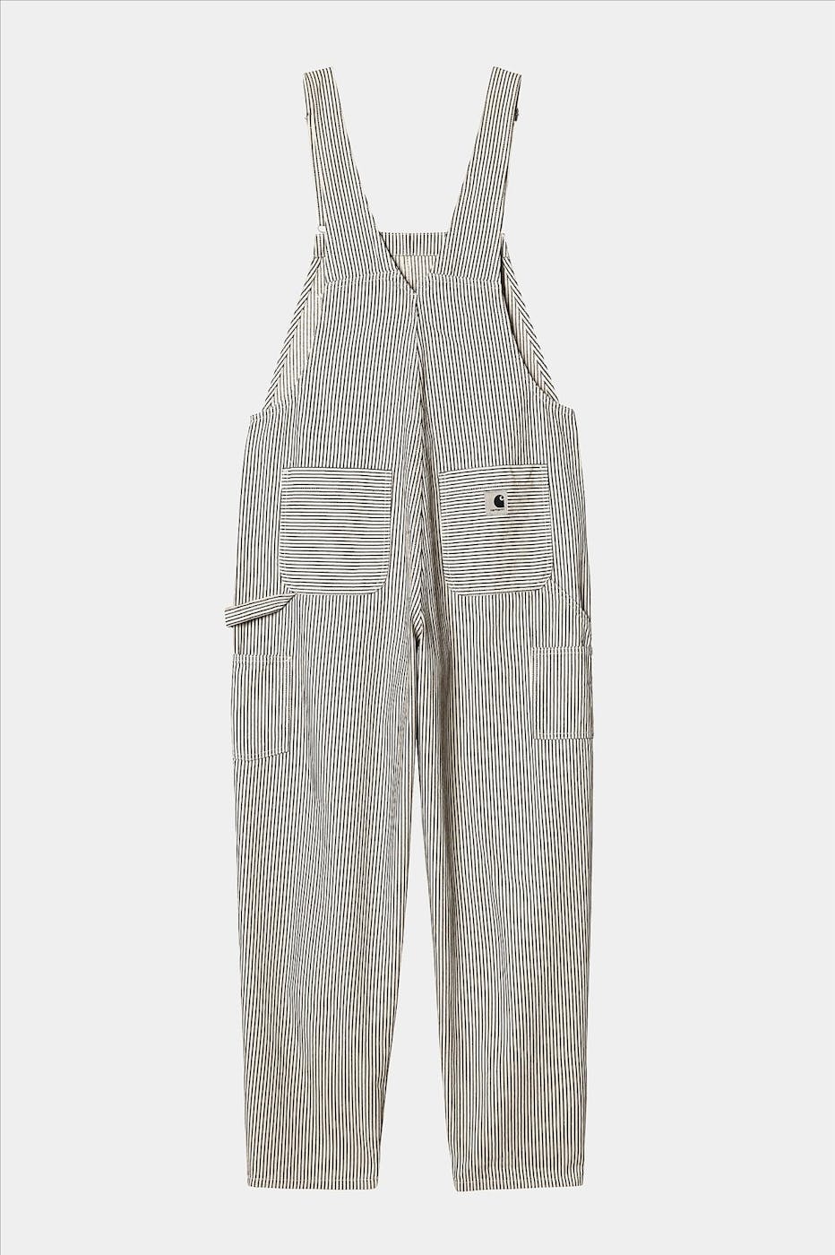 Carhartt WIP - Ecru-Zwarte Haywood Bib salopette