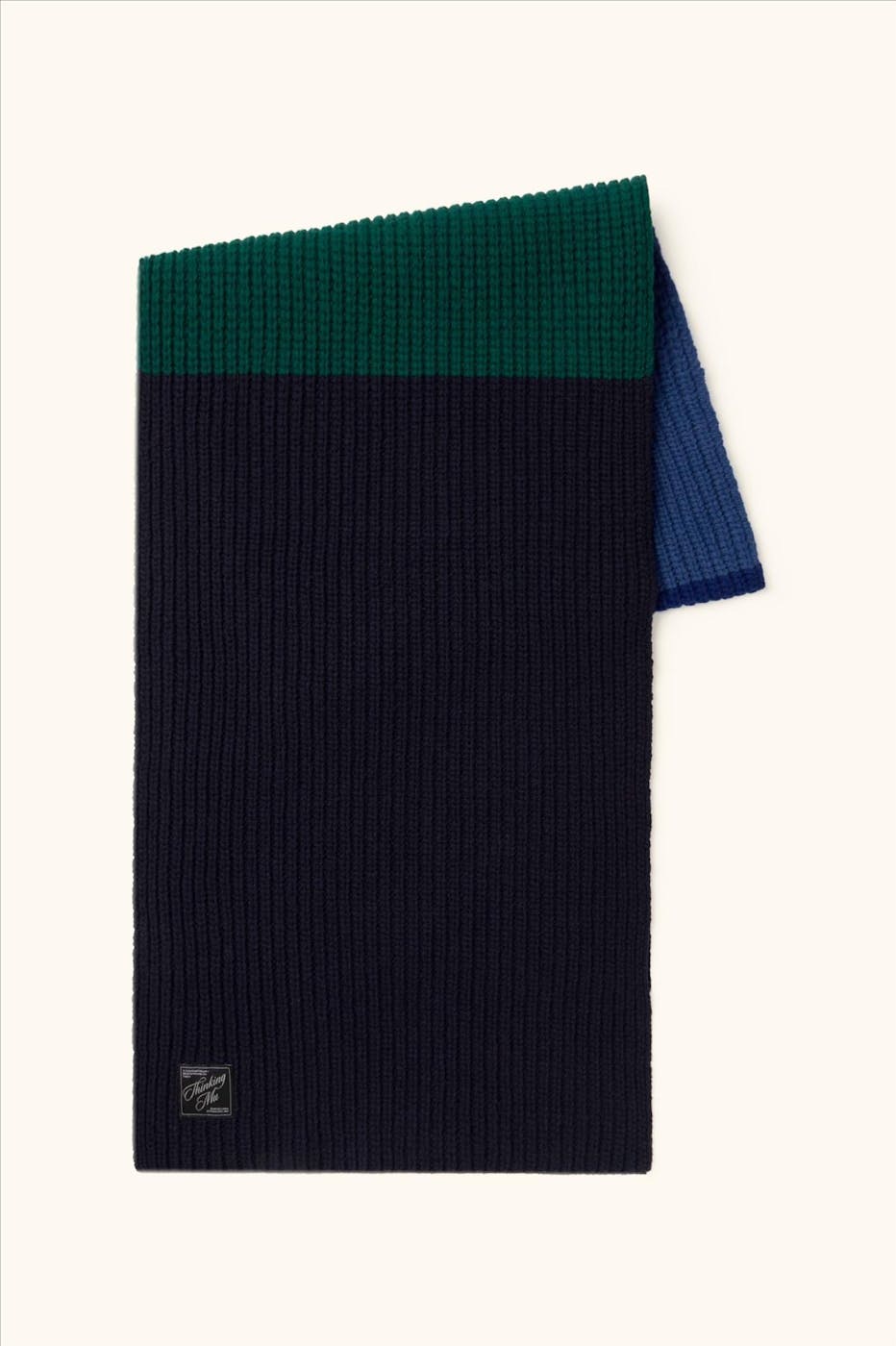 Thinking Mu - Blauw-Groene Moraine Ghede sjaal