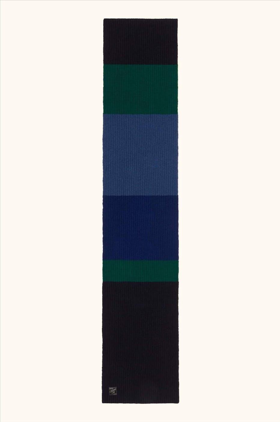 Thinking Mu - Blauw-Groene Moraine Ghede sjaal