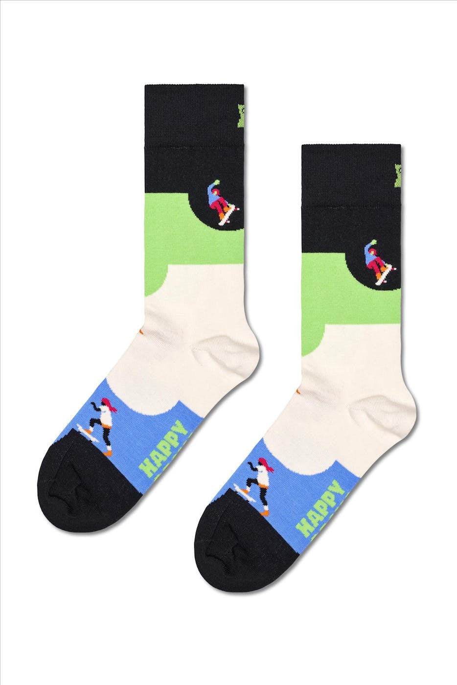 Happy Socks - Multicolour Skateboard sokken, maat: 41-46