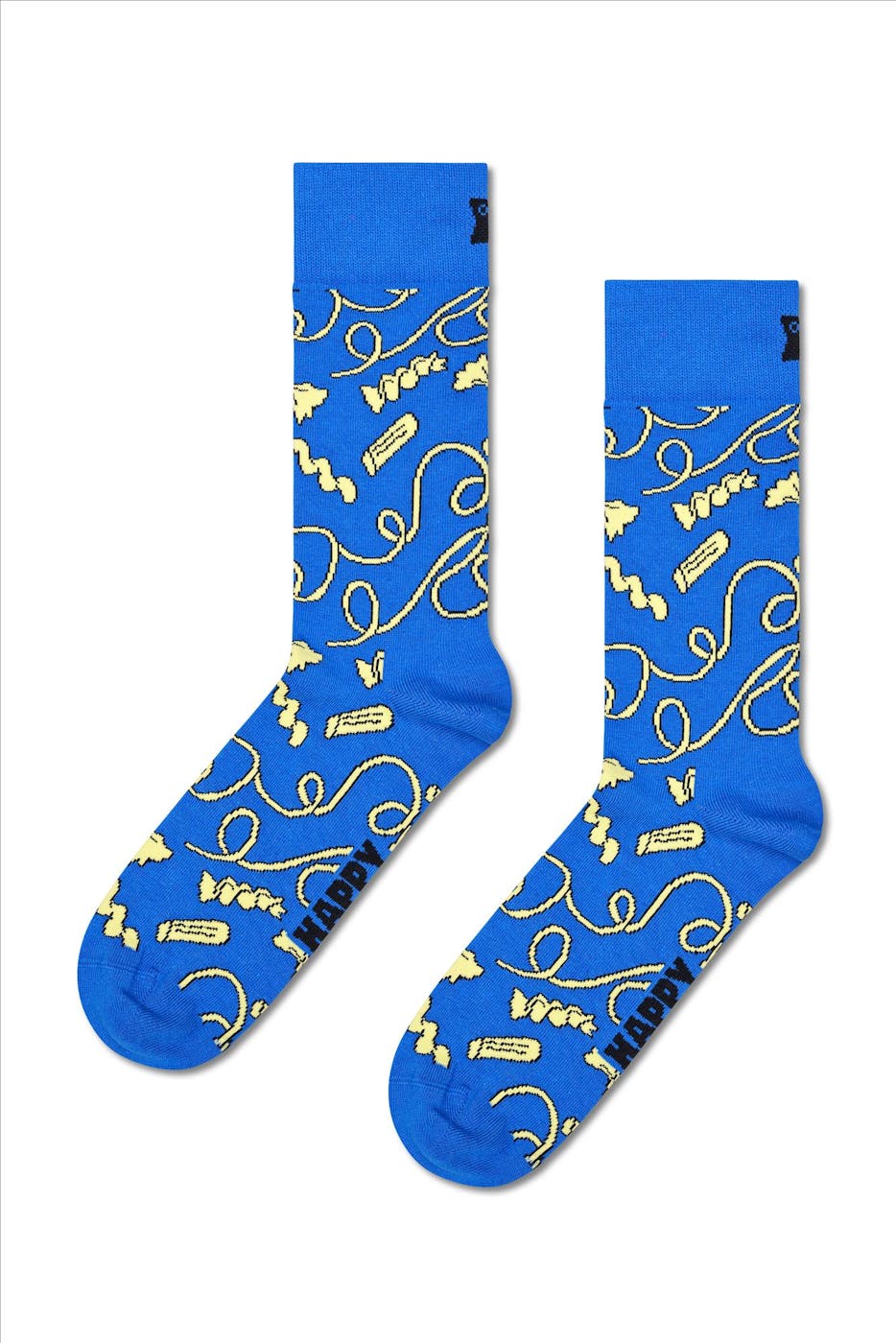 Happy Socks - Blauw-Gele Pasta sokken, maat: 41-46