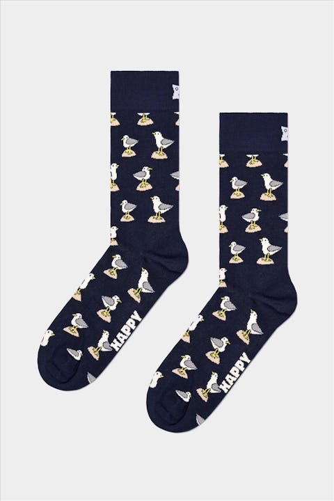 Happy Socks - Zwarte Seagull sokken, maat: 41-46