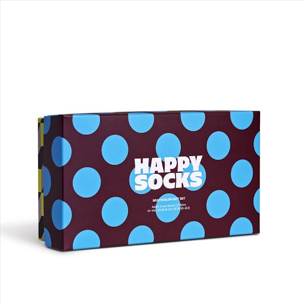 Happy Socks - Multicolour Vormen 3-pack sokken, maat: 36-40