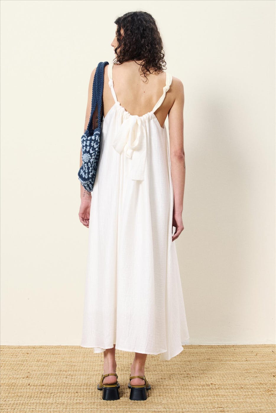 FRNCH - Witte Lauria jurk