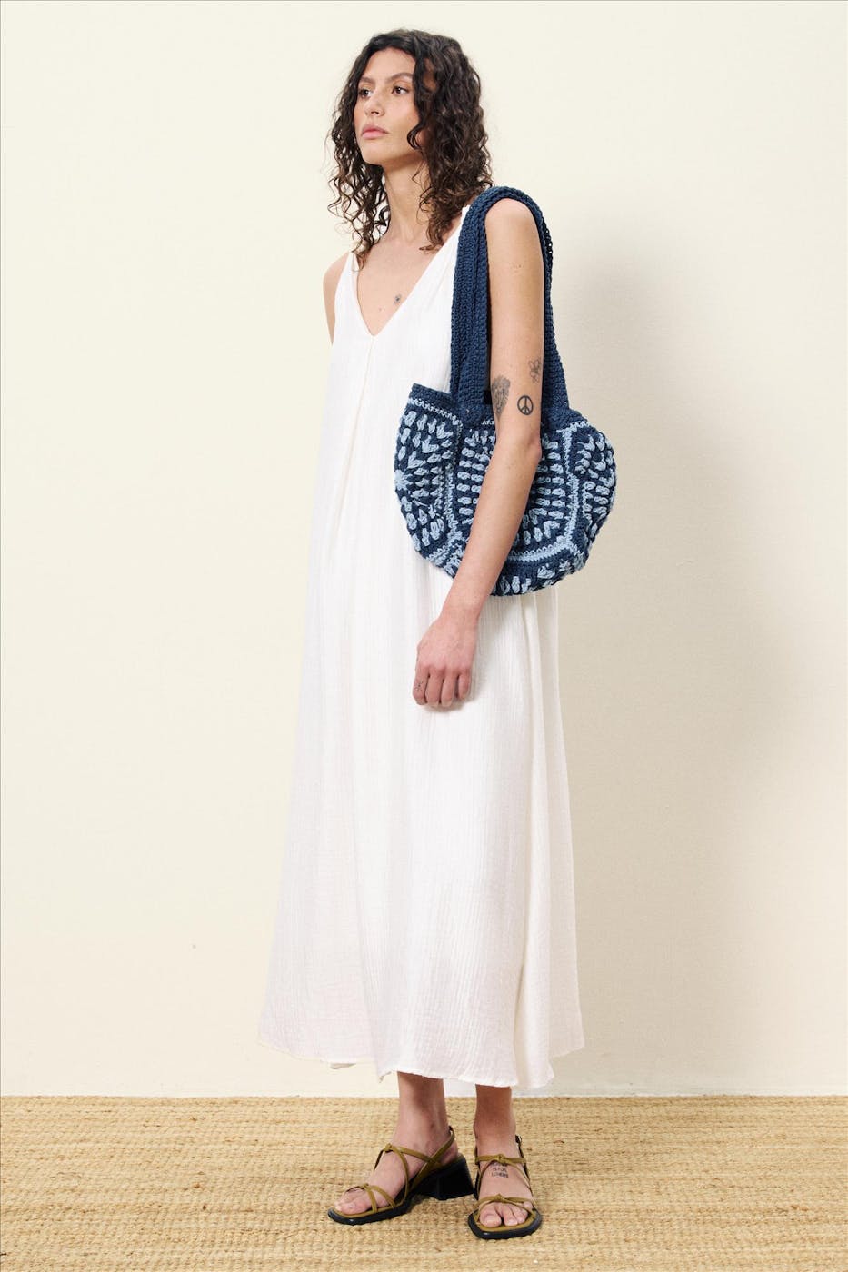 FRNCH - Witte Lauria jurk