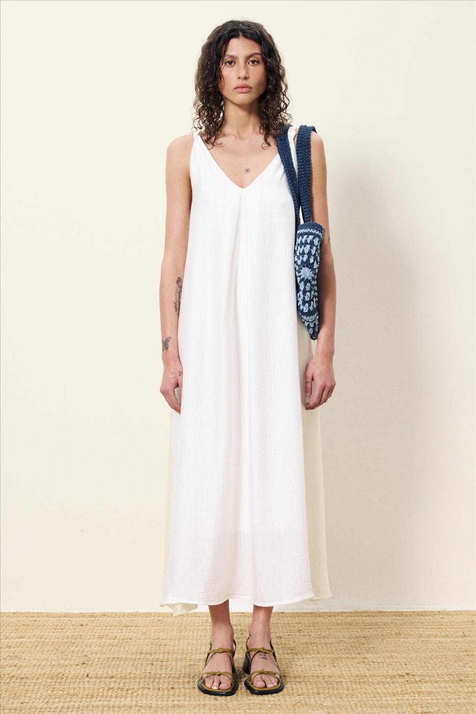 FRNCH - Witte Lauria jurk