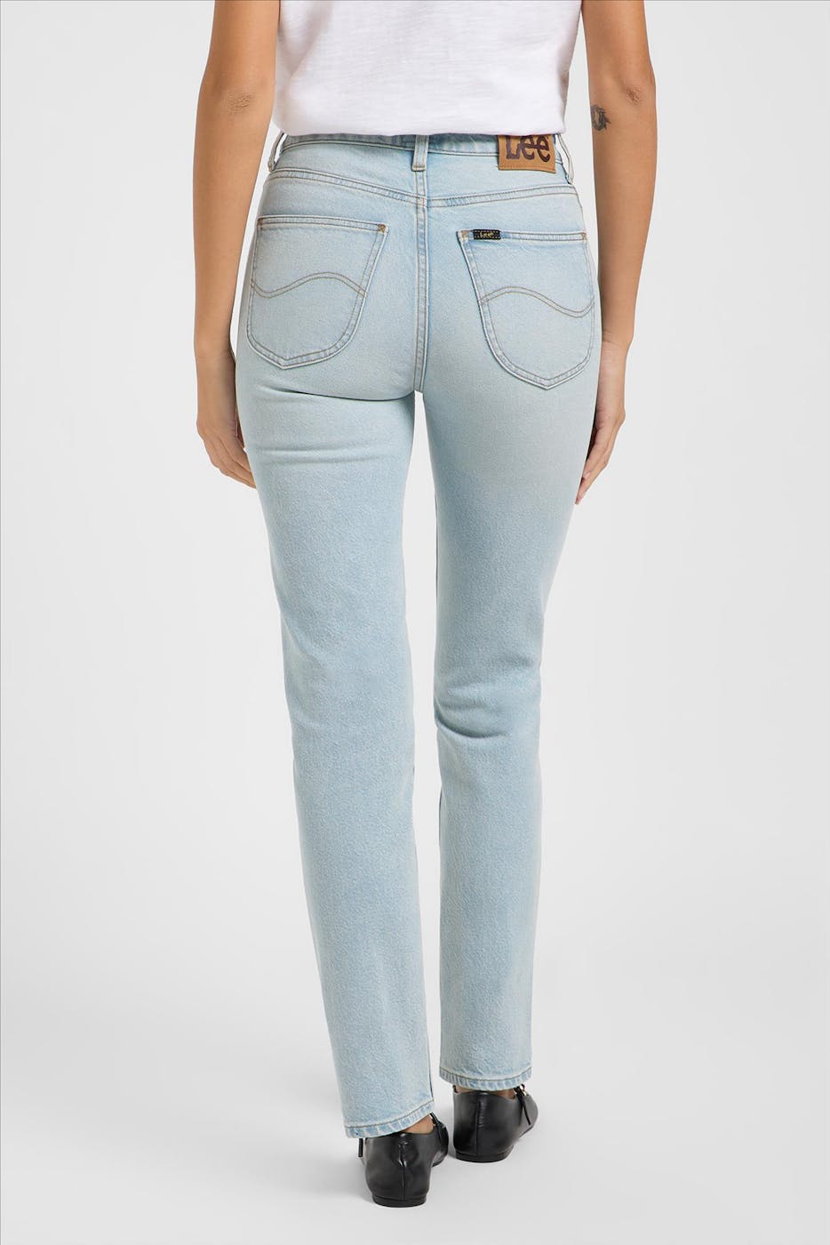 Lee - Lichtblauwe Carol straight jeans