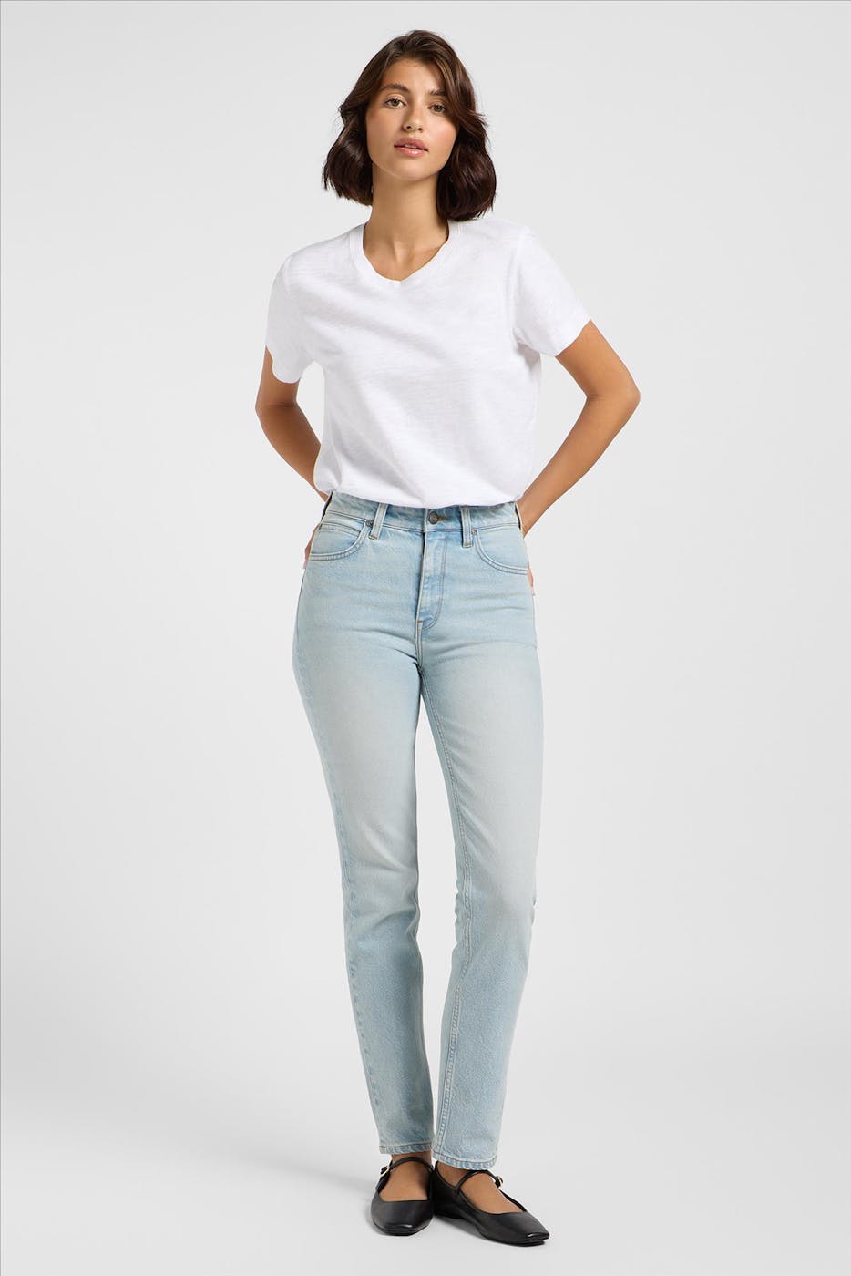 Lee - Lichtblauwe Carol straight jeans